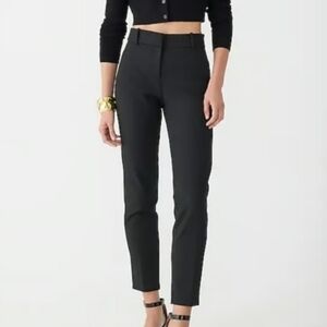 J Crew 365 Cameron High Rise Ankle Dress Pant Stretch Black Size 12
